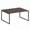 Metal System Quattro Перег. стол (1 столешница) на О-образном м/к 40БО.ПРГ-1.4 Венге Цаво/Металл Ант