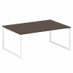 Metal System Quattro Перег. стол (1 столешница) на О-образном м/к 40БО.ПРГ-1.5 Венге Цаво/Металл Бел
