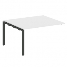 Metal System Проходной элемент перег. стола на П-образном м/к БП.ППРГ-3 Белый/Металл Антрацит 1400*1