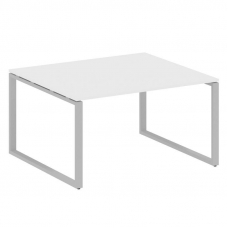 Metal System Переговорный стол (1 столешница) на О-образном м/к БО.ПРГ-1.3 Белый/Металл Серый 1400*1