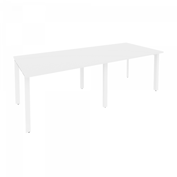 Onix Стол переговорный O.MP-PRG-2.2 Белый Бриллиант/Металл Белый 2360*980*750