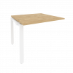 Onix Проходной наборный элемент переговорного стола O.MP-NPRG-1 Тиквуд Светлый/Металл Белый 980*980*