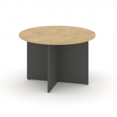 Style Project Стол переговорный кругл. SN-D.SPRG-004 Тиквуд Светлый/Антрацит 1180*1180*750