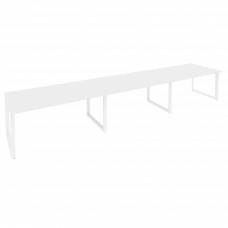 Onix Стол переговорный O.MO-PRG-3.4 Белый Бриллиант/Металл Белый 4740*980*750