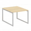 Metal System Quattro Перег. стол (1 столешница) на О-образном м/к 40БО.ПРГ-1.1 Акация Лорка/Металл С