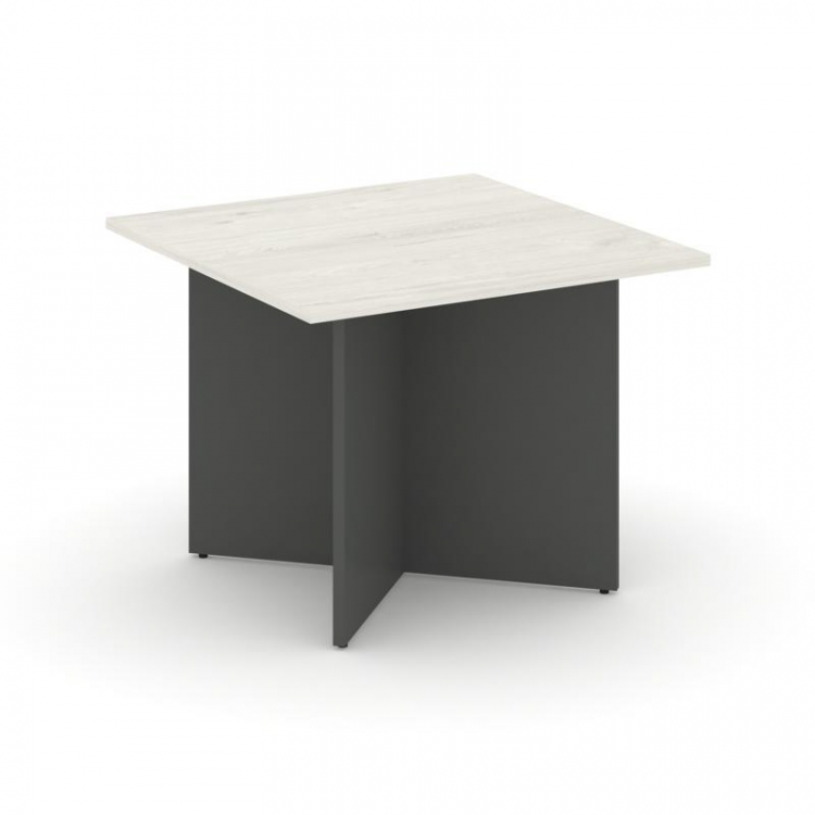Style Project Стол переговорный квадрат. SN-D.SPRG-003 Дуб Наварра/Антрацит 980*980*750