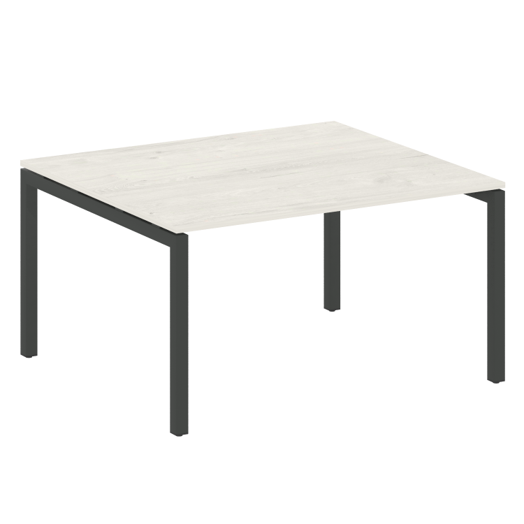 Metal System Quattro Переговорный стол (1 столешница) на П-образном м/к 50БП.ПРГ-1.3 Дуб Наварра/Мет