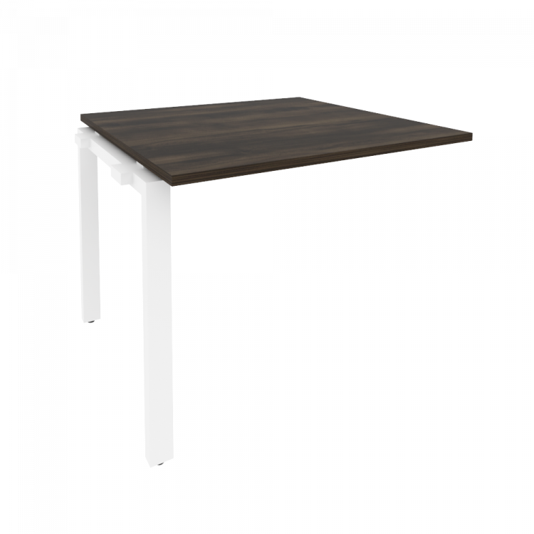 Onix Проходной наборный элемент переговорного стола O.MP-NPRG-1 Дуб Мали/Металл Белый 980*980*750