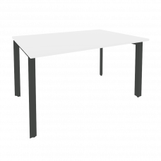 Onix Стол переговорный O.MP-PRG-1.3 Белый Бриллиант/Металл Антрацит 1380*980*750