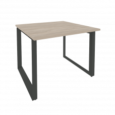 Onix Стол переговорный O.MO-PRG-1.1 Дуб Аттик/Металл Антрацит 980*980*750