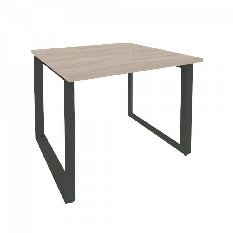 Onix Стол переговорный O.MO-PRG-1.1 Дуб Аттик/Металл Антрацит 980*980*750