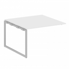 Metal System Quattro Проходной элемент перег. стола на О-образном м/к 40БО.ППРГ-2 Белый/Металл Серый