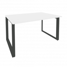 Onix Стол переговорный O.MO-PRG-1.3 Белый Бриллиант/Металл Антрацит 1380*980*750