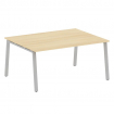 Metal System Переговорный стол (1 столешница) на А-образном м/к БА.ПРГ-1.4 Акация Лорка/Металл Серый