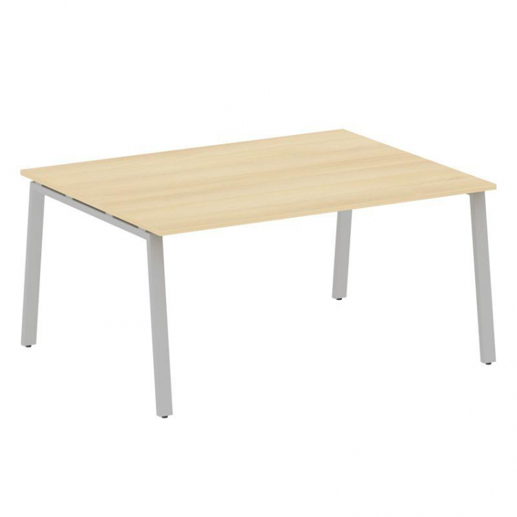Metal System Переговорный стол (1 столешница) на А-образном м/к БА.ПРГ-1.4 Акация Лорка/Металл Серый