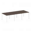 Metal System Quattro Переговорный стол (3 столешницы) на П-оразном м/к 50БП.ПРГ-3.1 Венге Цаво/Метал