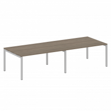 Metal System Quattro Переговорный стол (2 столешницы) на П-образном м/к 50БП.ПРГ-2.4 Вяз Благородный