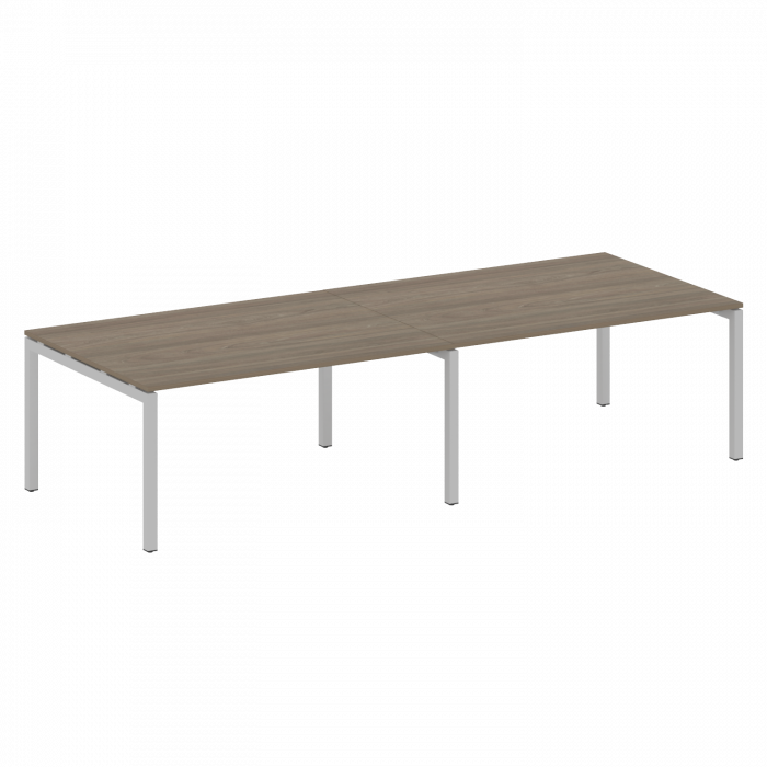 Metal System Quattro Переговорный стол (2 столешницы) на П-образном м/к 50БП.ПРГ-2.4 Вяз Благородный