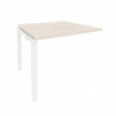 Onix Проходной наборный элемент переговорного стола O.MP-NPRG-1 Денвер Светлый/Металл Белый 980*980*