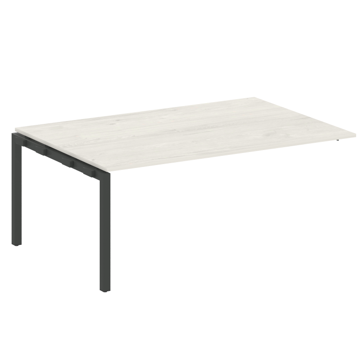 Metal System Quattro Проходной элемент перег. стола на П-образном м/к 50БП.ППРГ-5 Дуб Наварра/Металл