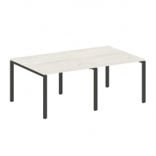 Metal System Переговорный стол (2 столешницы) на П-образном м/к БП.ПРГ-2.1 Дуб Наварра/Металл Антрац