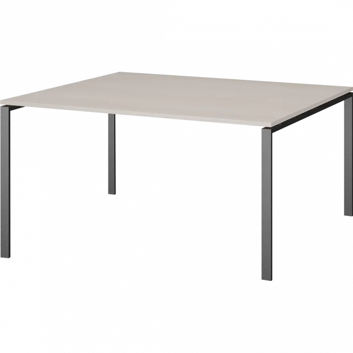Стол переговорный на металлокаркасе АМП-003.123 Ясень шимо/Антрацит 1400x1236x760 Арго-М