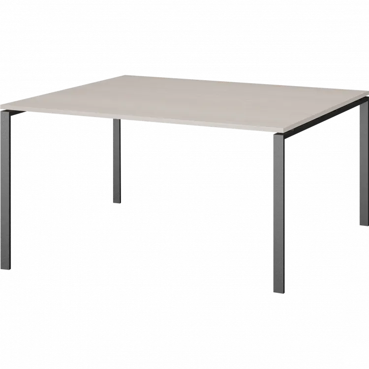 Стол переговорный на металлокаркасе АМП-003.123 Ясень шимо/Антрацит 1400x1236x760 Арго-М