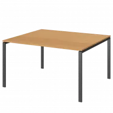 Стол переговорный на металлокаркасе АМП-003.123 Ольха/Антрацит 1400x1236x760 Арго-М