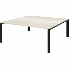 Стол переговорный на м/каркасе НТМП.П-180.11 Сосна винтер/Антрацит 1800x1100x750 Аргентум-МП