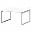 Стол переговорный на металлокаркасе СМСП-О-18.123.Пр50 Белый/Белый 1800x1236x750 Смарт