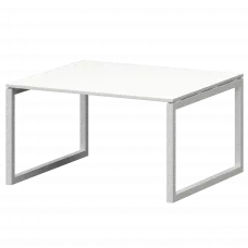 Стол переговорный на металлокаркасе СМСП-О-18.123.Пр50 Белый/Белый 1800x1236x750 Смарт
