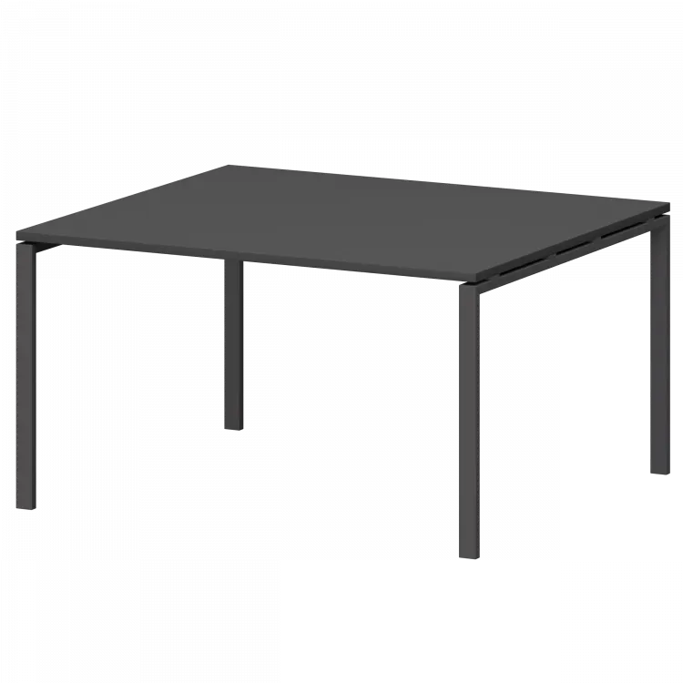 Стол переговорный на металлокаркасе СМСП-П-18.123.Пр25 Графит/Антрацит 1800x1236x750 Смарт