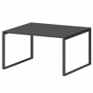 Стол переговорный на металлокаркасе СМСП-О-16.123.Пр25 Графит/Антрацит 1600x1236x750 Смарт