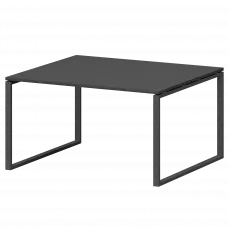 Стол переговорный на металлокаркасе СМСП-О-16.123.Пр25 Графит/Антрацит 1600x1236x750 Смарт