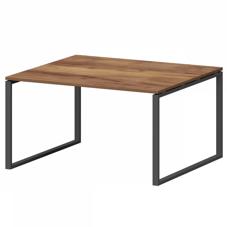 Стол переговорный на металлокаркасе СМСП-О-14.123.Пр25 Таксония/Антрацит 1400x1236x750 Смарт