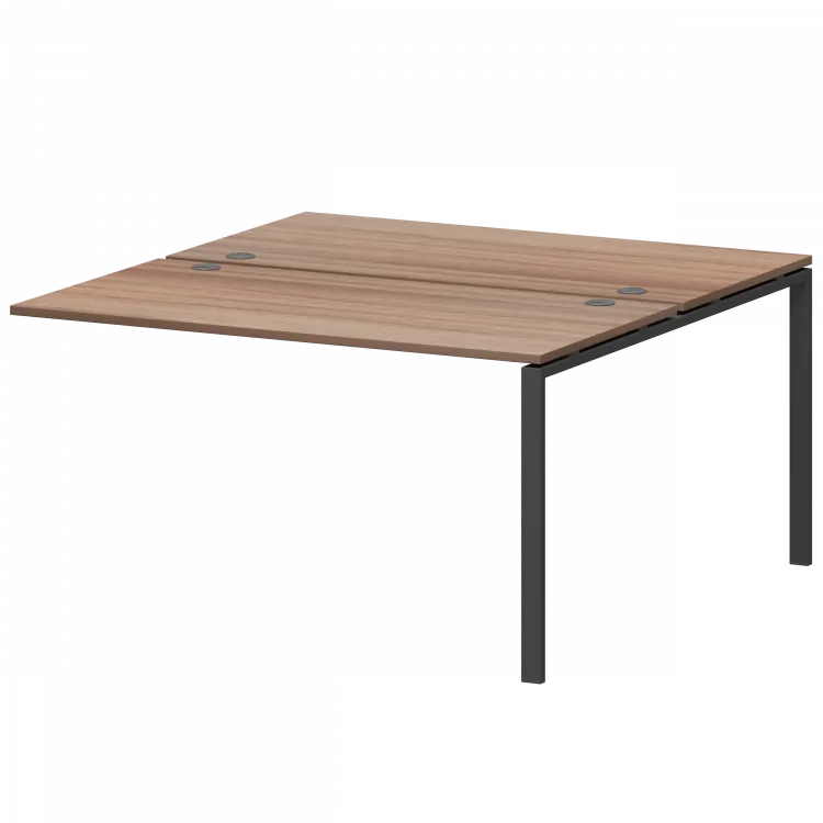 Модуль двойной на 2 рабочих места АМБЭ-004 Темный шимо/Антрацит 1600x1496x760 Арго-М