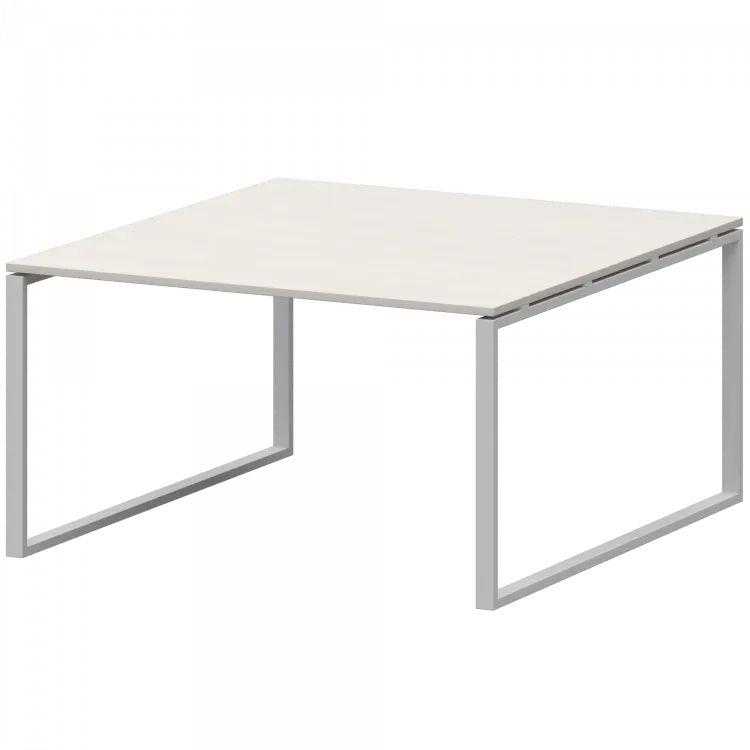 Стол переговорный на металлокаркасе АМП.О-004.123 Ясень шимо/Белый 1600x1236x760 Арго-М