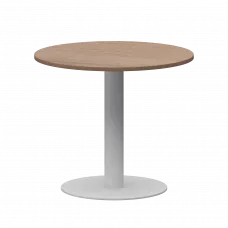 Стол круглый АМ-Д90 Орех/Белый 900x900x760 Арго-М
