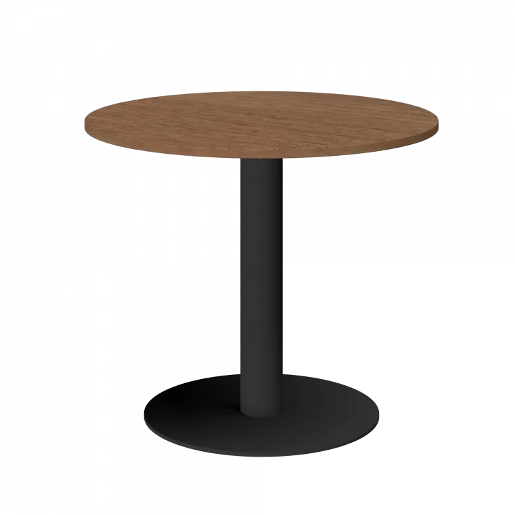 Стол круглый АМ-Д90 Орех гварнери/Белый 900x900x760 Арго-М