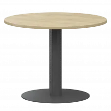 Стол переговорный НТМ-D090 Баттл Рок/Антрацит 900x900x750 Аргентум-МП