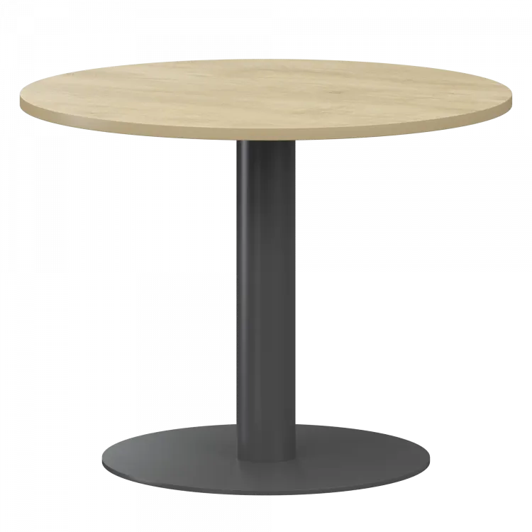 Стол переговорный НТМ-D090 Баттл Рок/Антрацит 900x900x750 Аргентум-МП