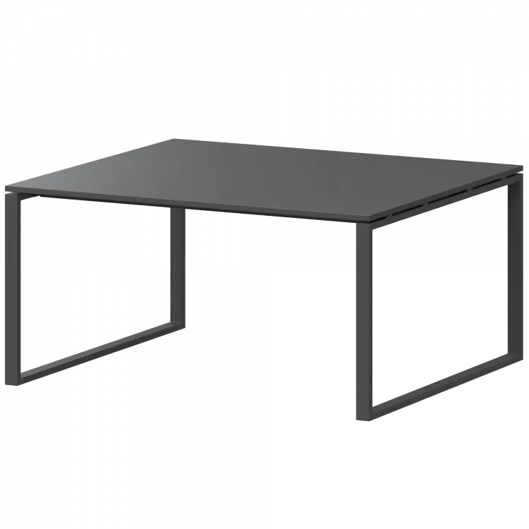 Стол переговорный на металлокаркасе АМП.О-003.123 Антрацит/Антрацит 1400x1236x760 Арго-М