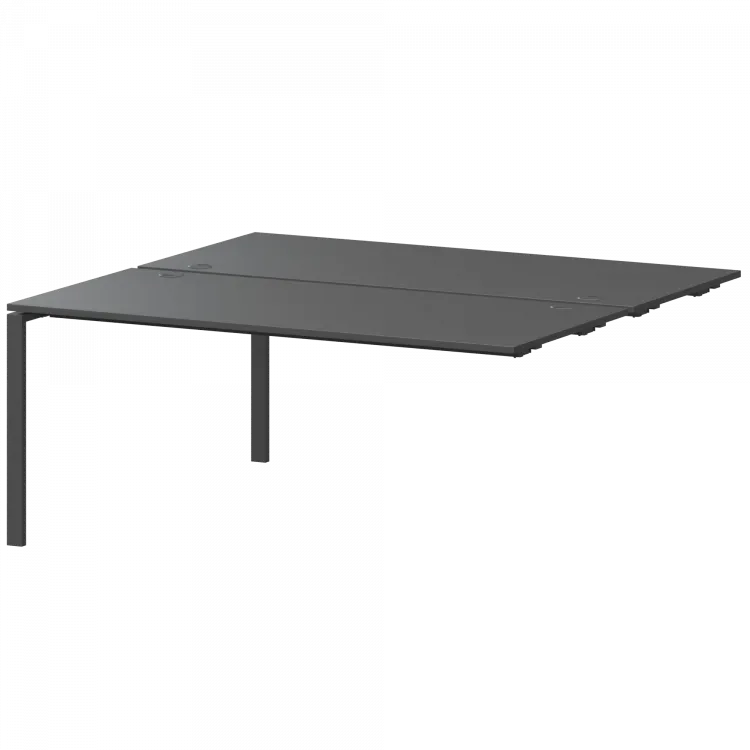 Модуль двойной на 2 рабочих места АМБЭ-004.60 Антрацит/Антрацит 1600x1236x760 Арго-М