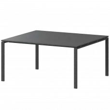 Стол переговорный на металлокаркасе АМП-003.123 Антрацит/Антрацит 1400x1236x760 Арго-М