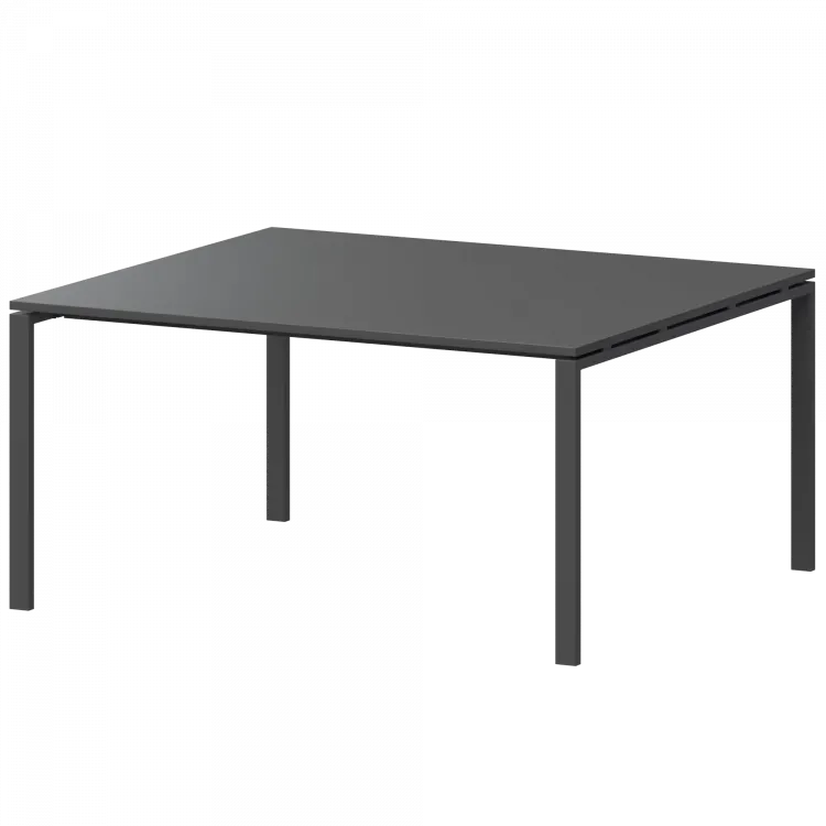 Стол переговорный на металлокаркасе АМП-003.123 Антрацит/Антрацит 1400x1236x760 Арго-М