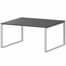 Стол переговорный на металлокаркасе АМП.О-003.123 Антрацит/Белый 1400x1236x760 Арго-М