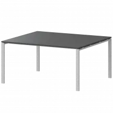 Стол переговорный на металлокаркасе АМП-003.123 Антрацит/Белый 1400x1236x760 Арго-М