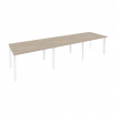 Onix Стол переговорный O.MP-PRG-3.2 Дуб Аттик/Металл Белый 3540*980*750
