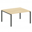 Metal System Переговорный стол (1 столешница) на П-образном м/к БП.ПРГ-1.3 Акация Лорка/Металл Антра