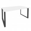 Onix Стол переговорный O.MO-PRG-1.4 Белый Бриллиант/Металл Антрацит 1580*980*750